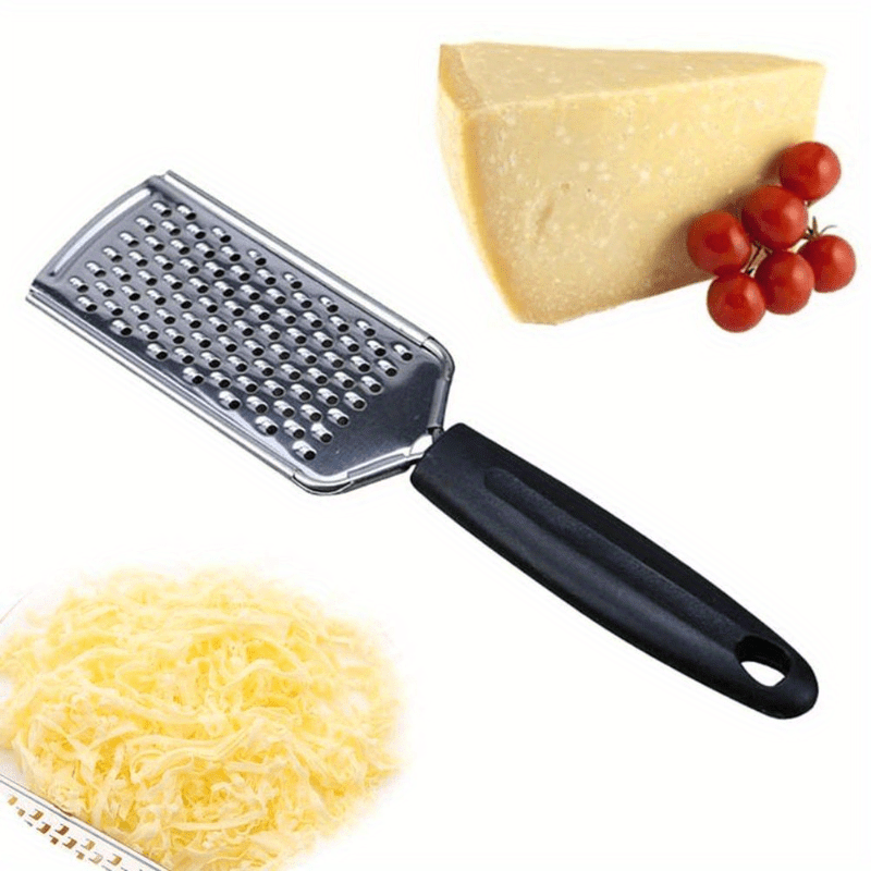 Versatile Stainless Steel Cheese Grater & Fruit Peeler - Portable Kitchen Gadget for Citrus, Potatoes, and Melons