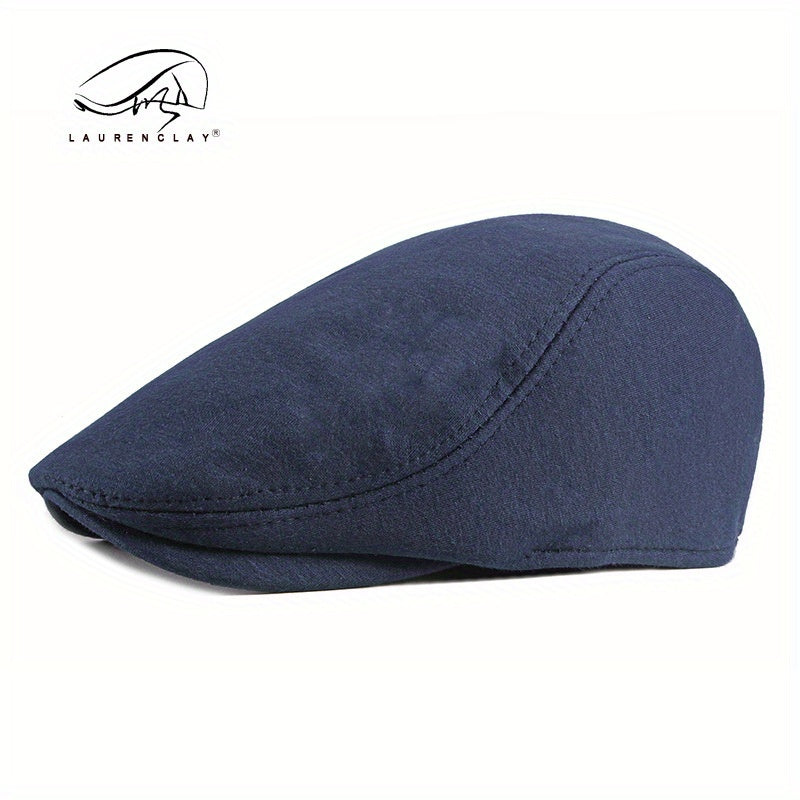 Retro, Men's Gatsby Newsboy Cap - Fashionable Polyester Flat Hat for Driving, Taxi & Hunting