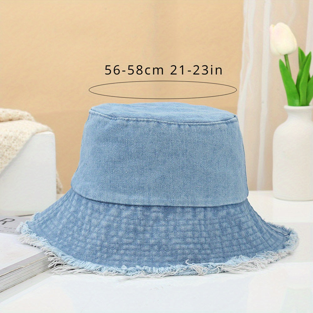 1pc 2024 New Spring/Summer Fisherman Hat, Sun Hat, Casual And Fashionable, Suitable for Travel, Protects Against Uv Rays