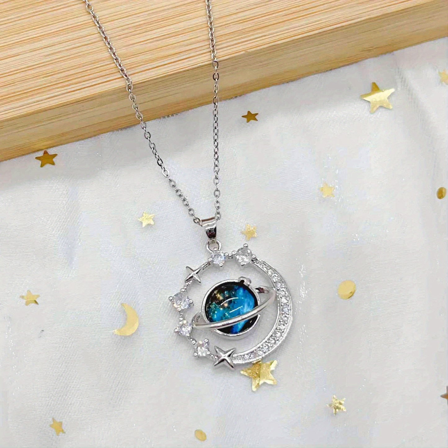 Fashion Planet Pendant Necklace