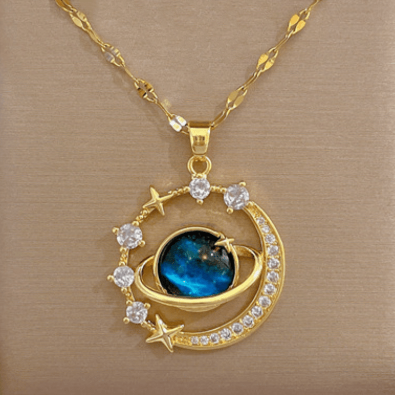 Fashion Planet Pendant Necklace