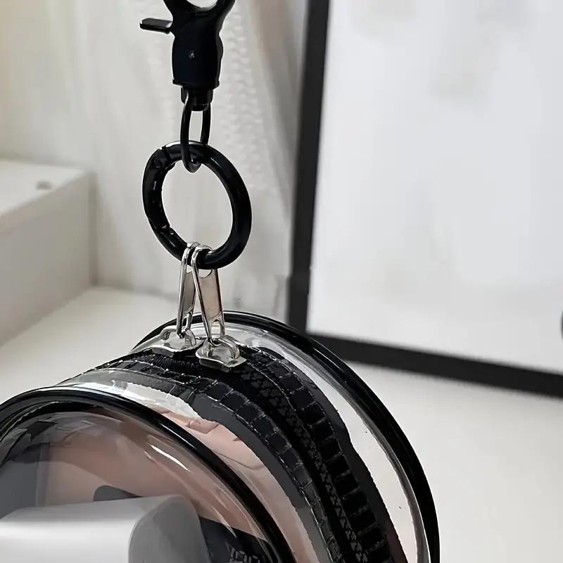 1pc Clear PVC Cable Organizer Box, Casual Style, Mini Portable Charger and Accessory Storage Case for Travel, Ideal for Headphones, Data Cables, and Chargers - Perfect for Christmas and New Year'S Gifts