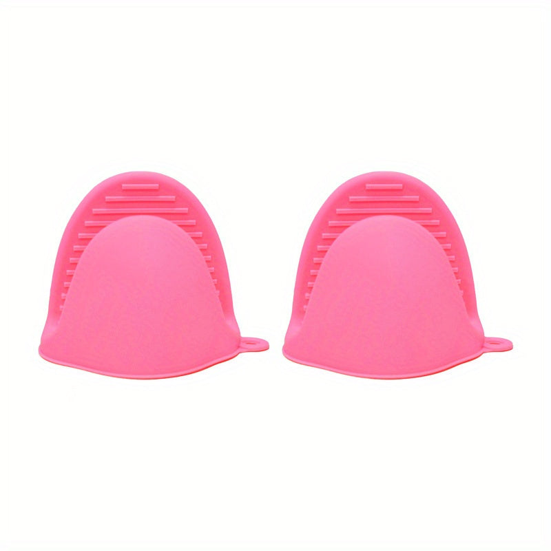 1 Pair Silicone Pot Holder Anti-scalding Clip Gloves - Չսահող բռնելով Խոհանոց, Կրկնակի Ձեռքեր, Հարմար է Խոհանոցի, Թխելու, Խոհարարական Խոհանոցի Առարկաների | Գունագեղ խոհանոցային սպասք՝ չսահող ամանի սեղմակ