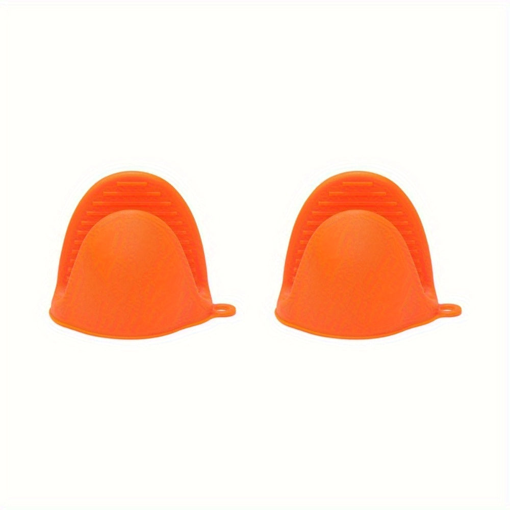 1 Pair Silicone Pot Holder Anti-scalding Clip Gloves - Չսահող բռնելով Խոհանոց, Կրկնակի Ձեռքեր, Հարմար է Խոհանոցի, Թխելու, Խոհարարական Խոհանոցի Առարկաների | Գունագեղ խոհանոցային սպասք՝ չսահող ամանի սեղմակ