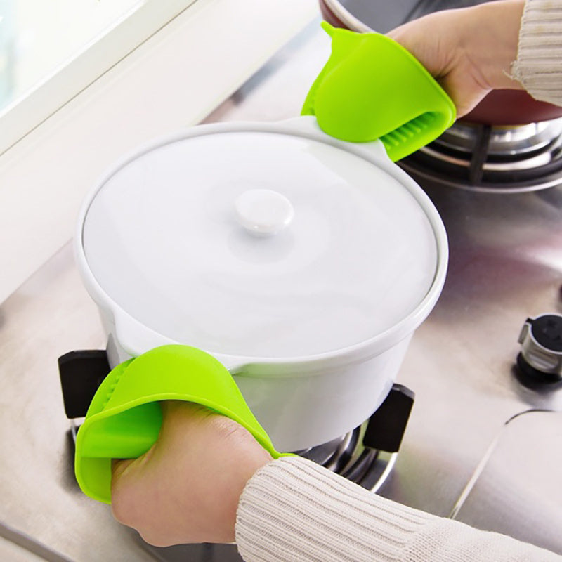 1 Pair Silicone Pot Holder Anti-scalding Clip Gloves - Չսահող բռնելով Խոհանոց, Կրկնակի Ձեռքեր, Հարմար է Խոհանոցի, Թխելու, Խոհարարական Խոհանոցի Առարկաների | Գունագեղ խոհանոցային սպասք՝ չսահող ամանի սեղմակ