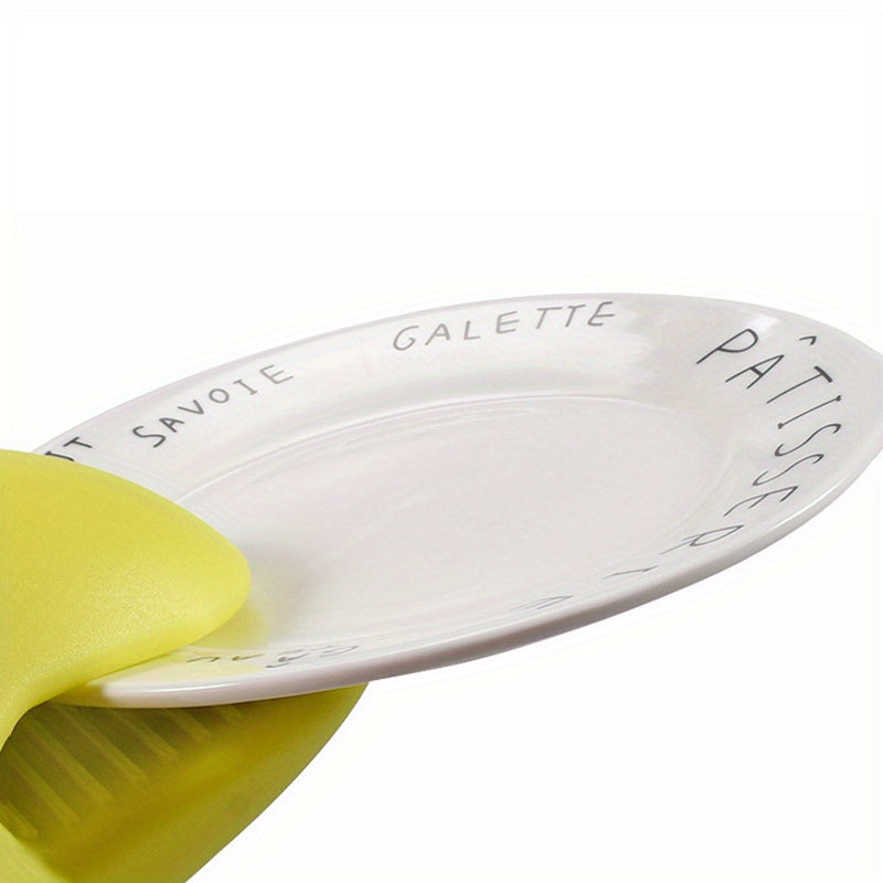 1 Pair Silicone Pot Holder Anti-scalding Clip Gloves - Չսահող բռնելով Խոհանոց, Կրկնակի Ձեռքեր, Հարմար է Խոհանոցի, Թխելու, Խոհարարական Խոհանոցի Առարկաների | Գունագեղ խոհանոցային սպասք՝ չսահող ամանի սեղմակ