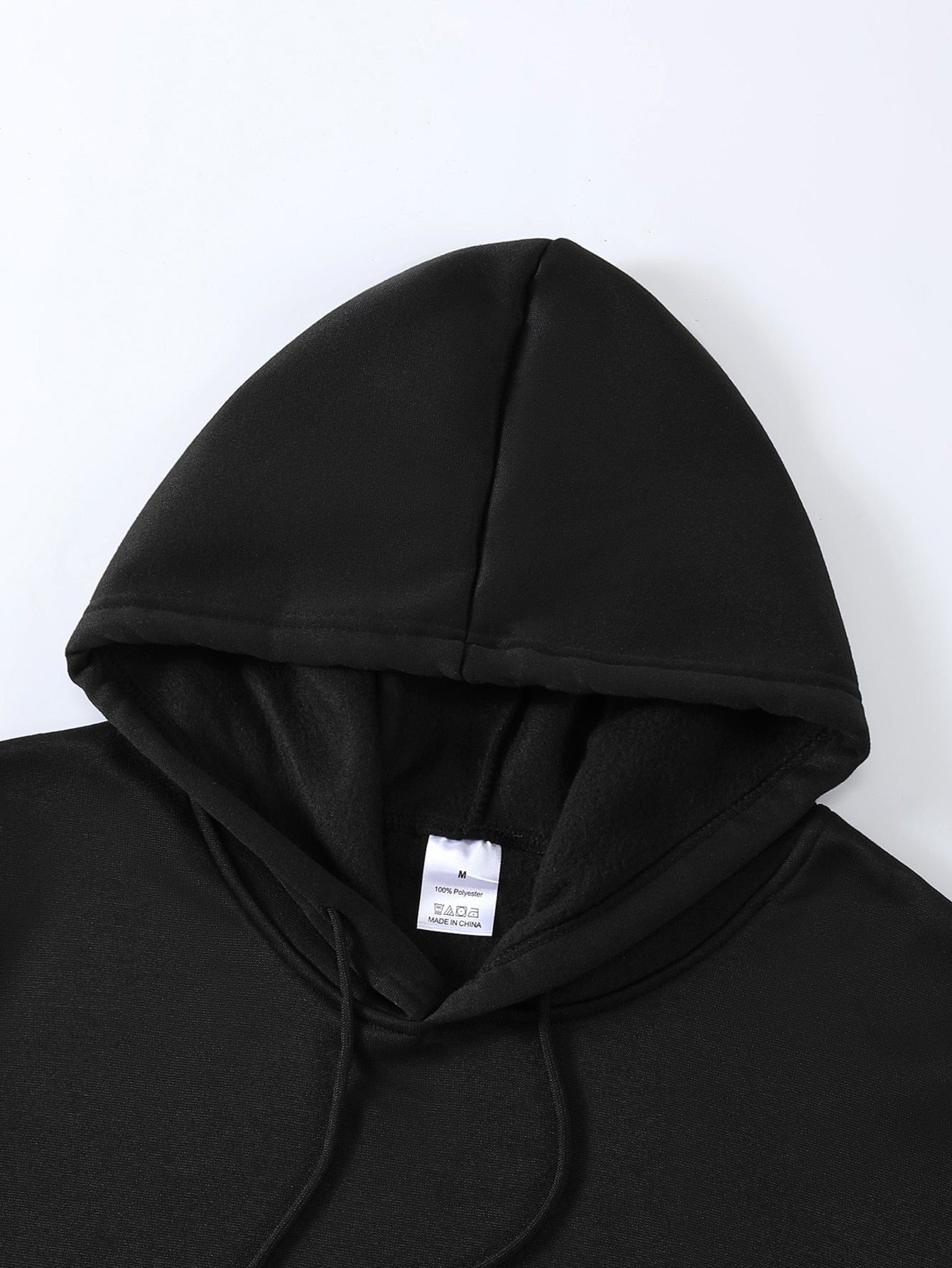 Spring and Summer Men's New Style BLACK SAY IN A CALM WAY IAM THE BEST Letter Print Casual Hoodie Fashion Drawstring Hoodie Autumn and Winter Top Comfortable and Versatile Long Sleeve Hoodie with Hat (Niu Wang Selection)