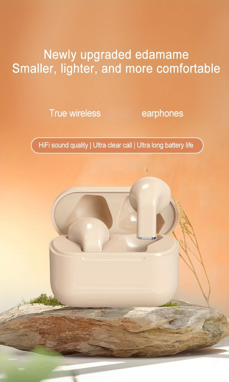 2024 True Wireless Earbuds 5.3 TWS HiFi 9D Stereo HD Smart Mini ականջակալներ - կոնդենսատոր խոսափող, հպման կառավարում, անիմե/մուլտֆիլմի ձևավորում - թեթև պլաստիկ կիսաբաց ականջակալ սովորական օգտագործման համար, մաքուր զանգեր, սպորտ - Համատեղելի է