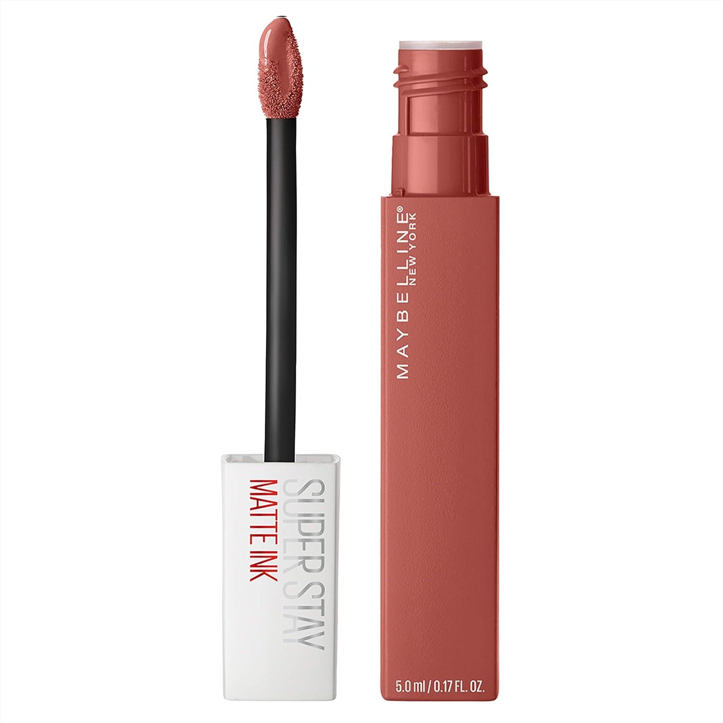 Maybelline Super Stay Matte Ink Liquid Lipstick Makeup, Long Lasting High Impact Color, up to 16H Wear, Exhilarator, Ruby Red, 1 Count, Packaging May Vary