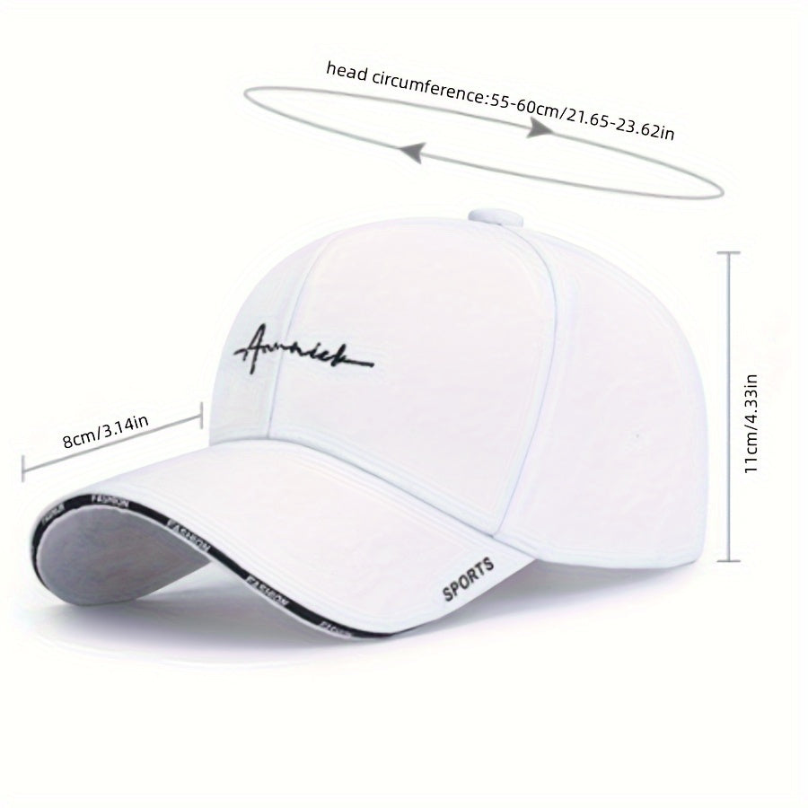 1pc Spring And Autumn Casual Letter Sunshade Baseball Cap For Youth, Men, And Women, Student Couple Hat Christmas Gift