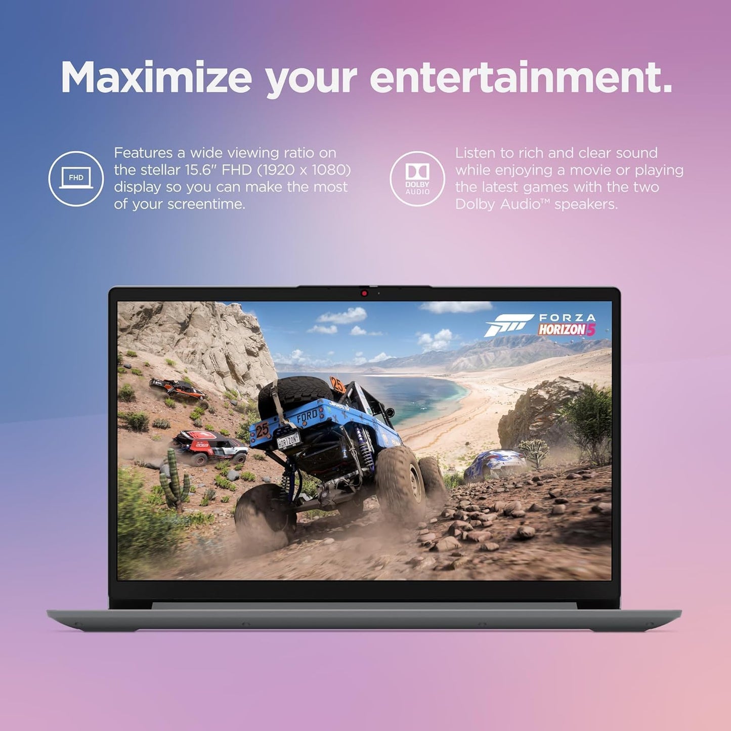 Lenovo Ideapad 1 Student Laptop, Intel Dual Core Processor, 20GB RAM, 1TB SSD + 128GB Emmc, 15.6" FHD Display, 1 Year Office 365, Windows 11 Home, Wi-Fi 6, Webcam, Bluetooth, SD Card Reader, Grey