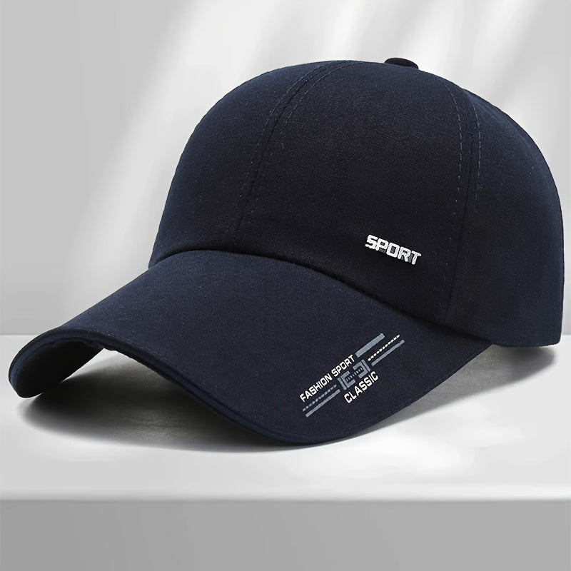 Fashionable Solid Color Hat - UV Protection & Windproof for Cycling, Golf, Camping | Perfect Gift for Men & Women