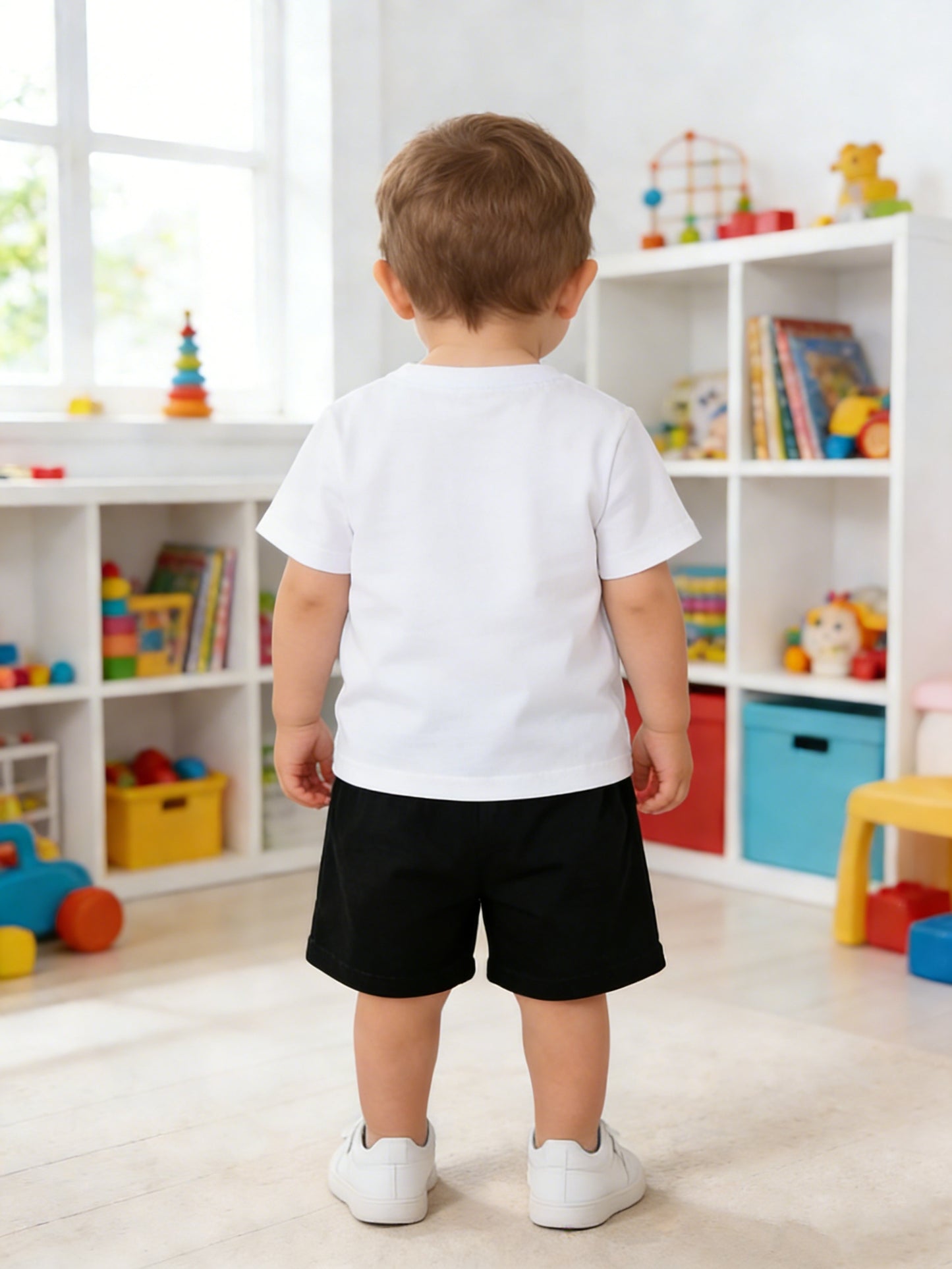 Baby Boy Summer Two-Piece Set Casual Short Sleeve Shirt & Shorts