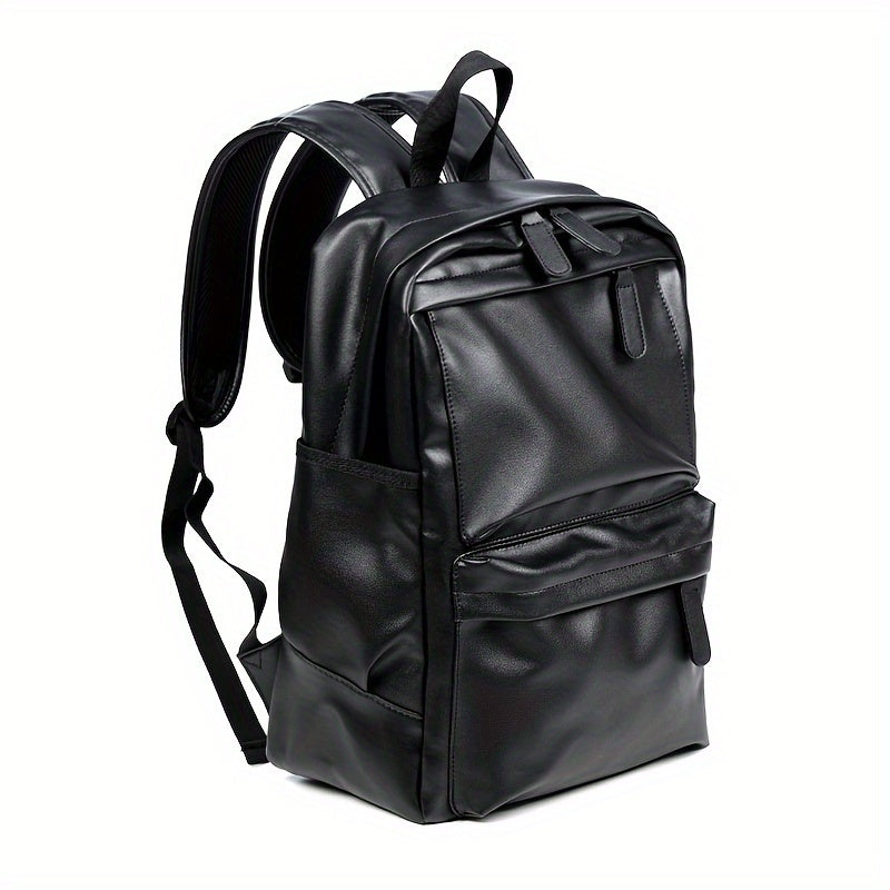 Men Backpack Pu Fashion Travel Bag Casual 39.62 cm laptop backpack