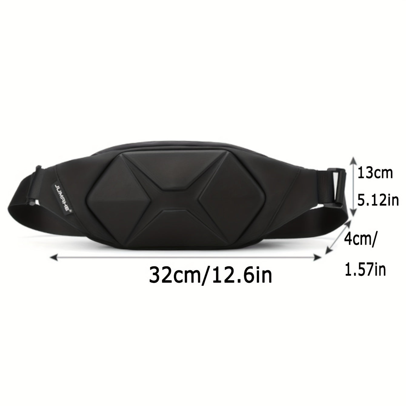 1pc Men's New Fashion Hard Shell Bag, Chest Bag Outside Crossbody Bag, Sports Bag Casual Fanny Backpack