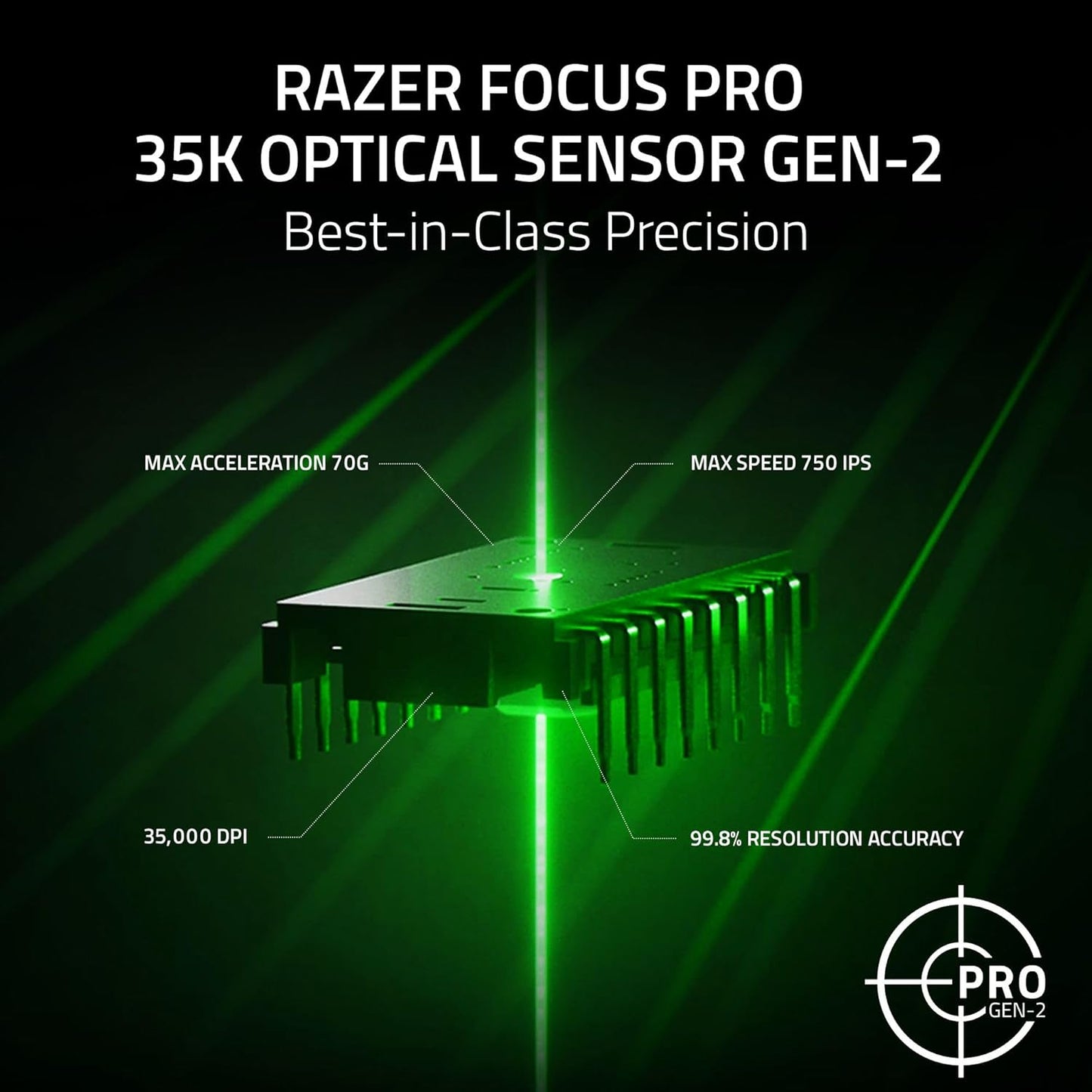 Razer Basilisk V3 35K Wired Ergonomic Gaming Mouse : Hyperscroll Tilt Wheel - 35K DPI Optical Sensor Gen 2-13 Customizable Controls - Chroma RGB - Optical Switches Gen 3 - Speedflex Cable