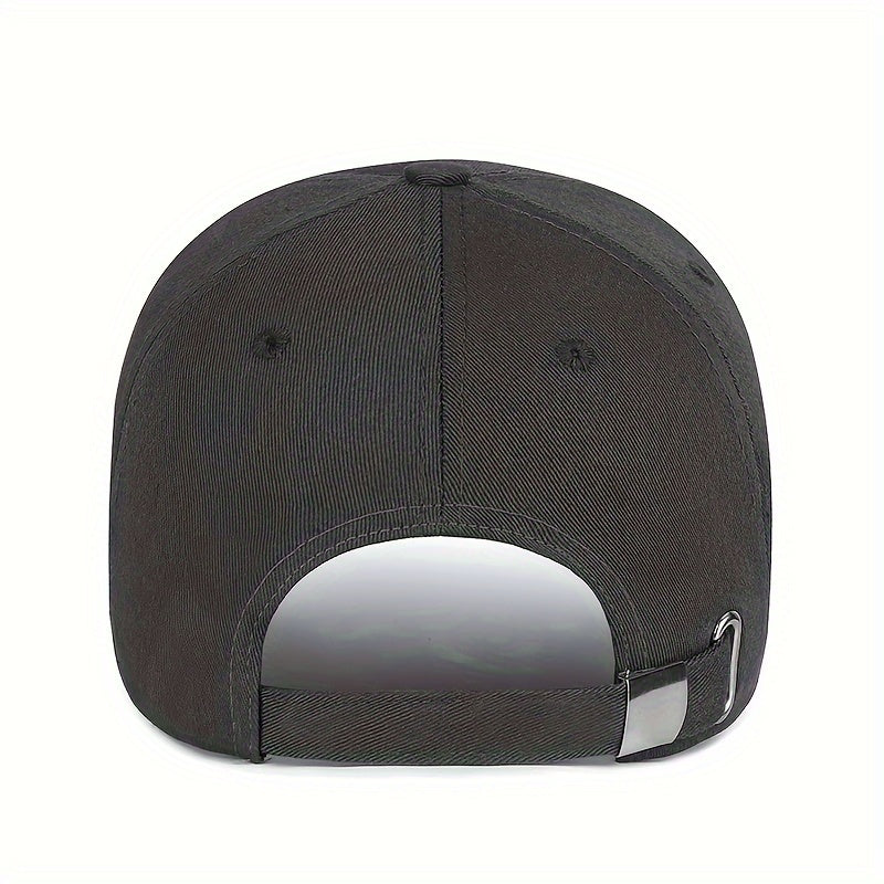 Trendy 4-Season Duckbill Baseball Cap With Embroidery, Adjustable Sun Protection For Women