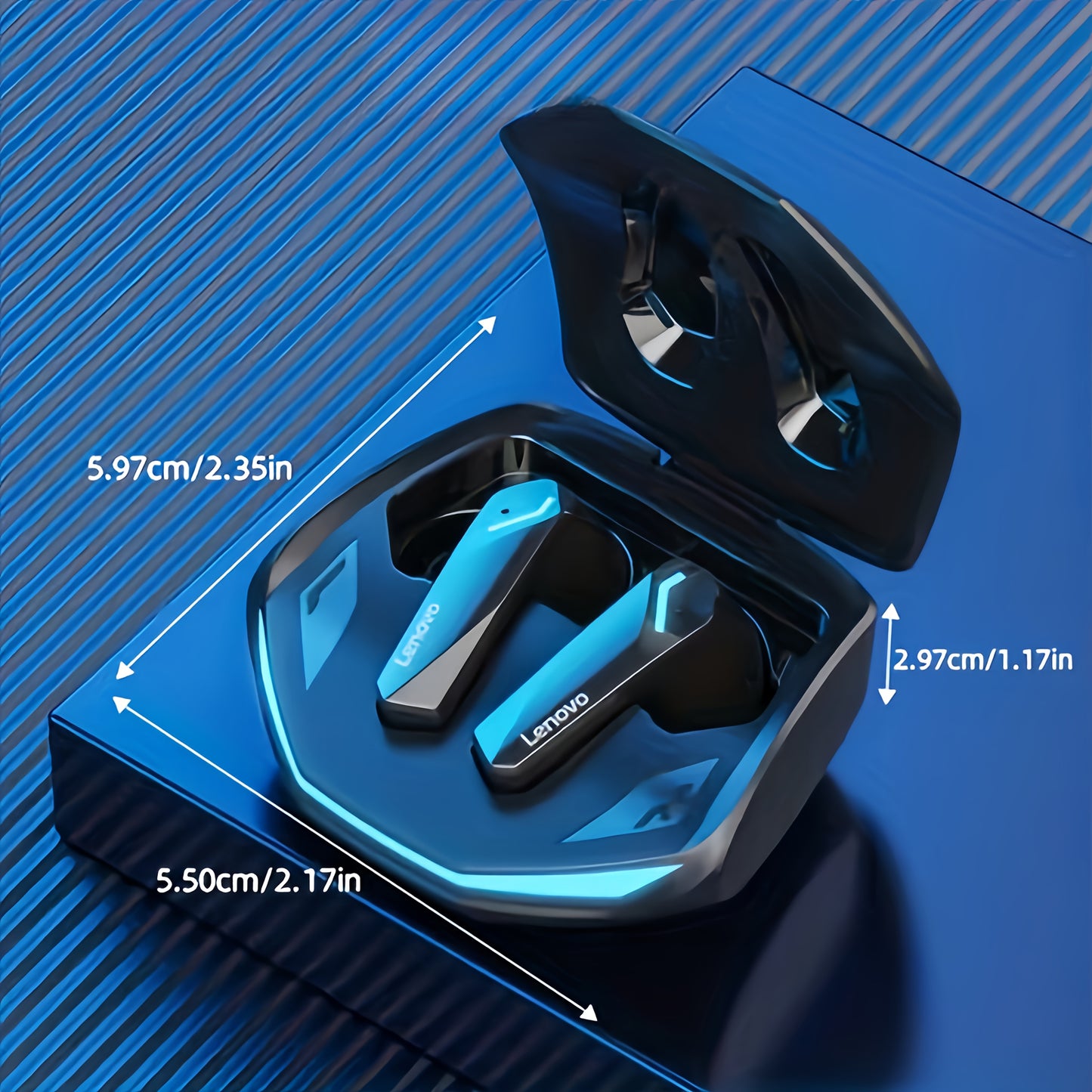 Lenovo GM2 Pro Features Smart Noise Cancellation to Minimize Background Noise for High-Definition Calls with Minimal Delay.