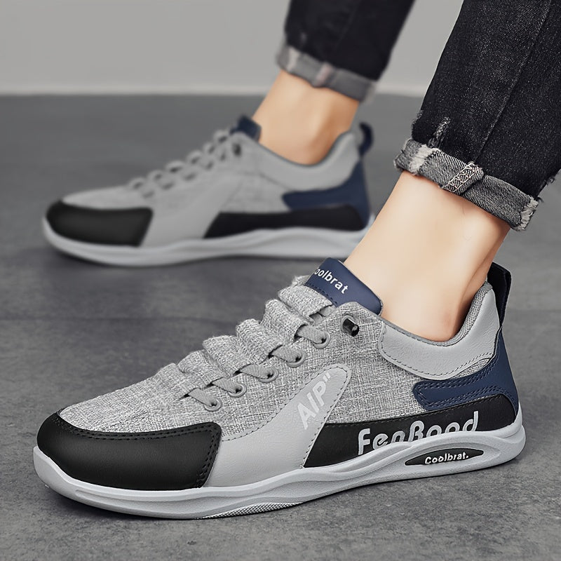 Men's Vintage Old School Style Sneakers, Comfy Non Slip Durable Canvas Breathable Shoes, Men's Footwear