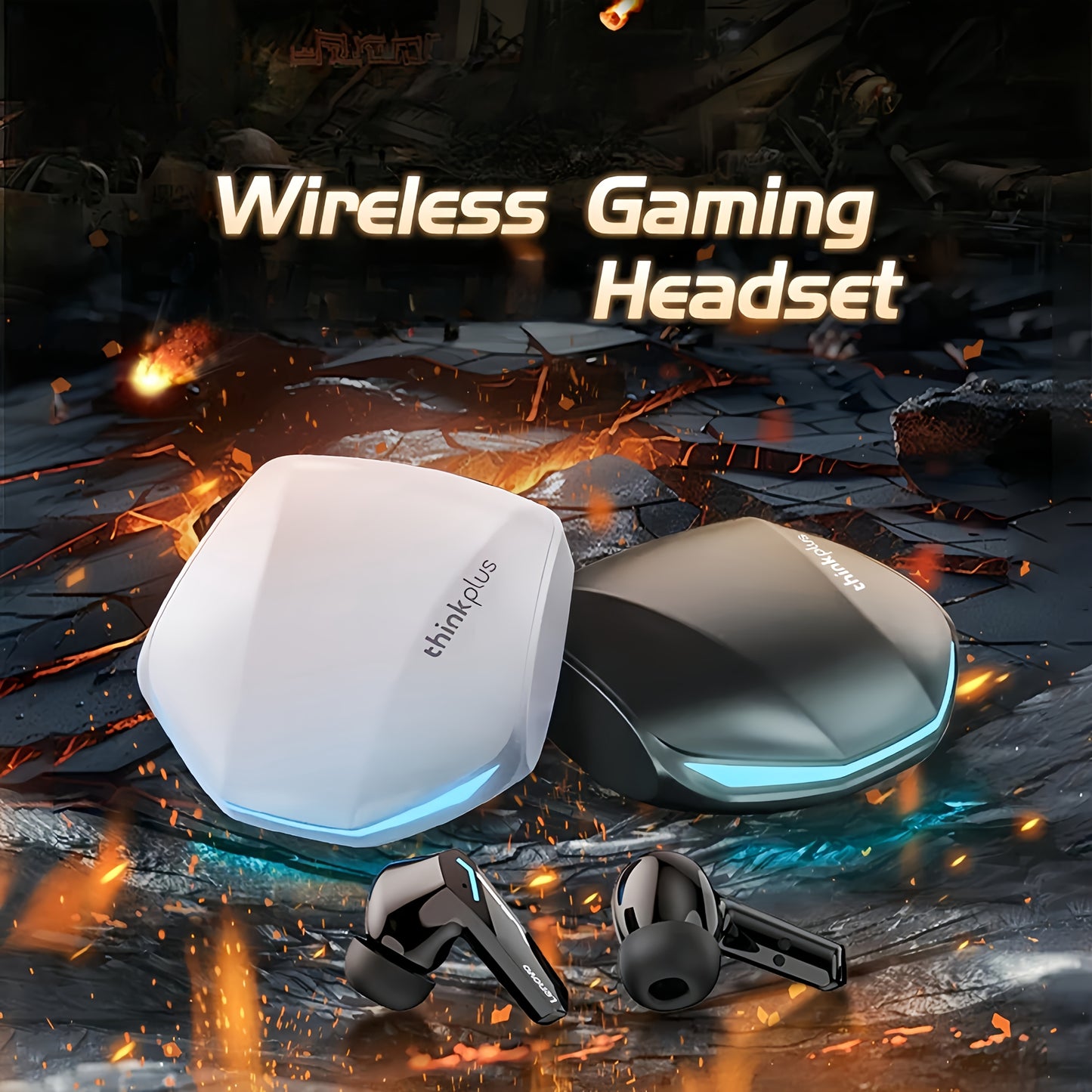 Lenovo GM2 Pro Features Smart Noise Cancellation to Minimize Background Noise for High-Definition Calls with Minimal Delay.