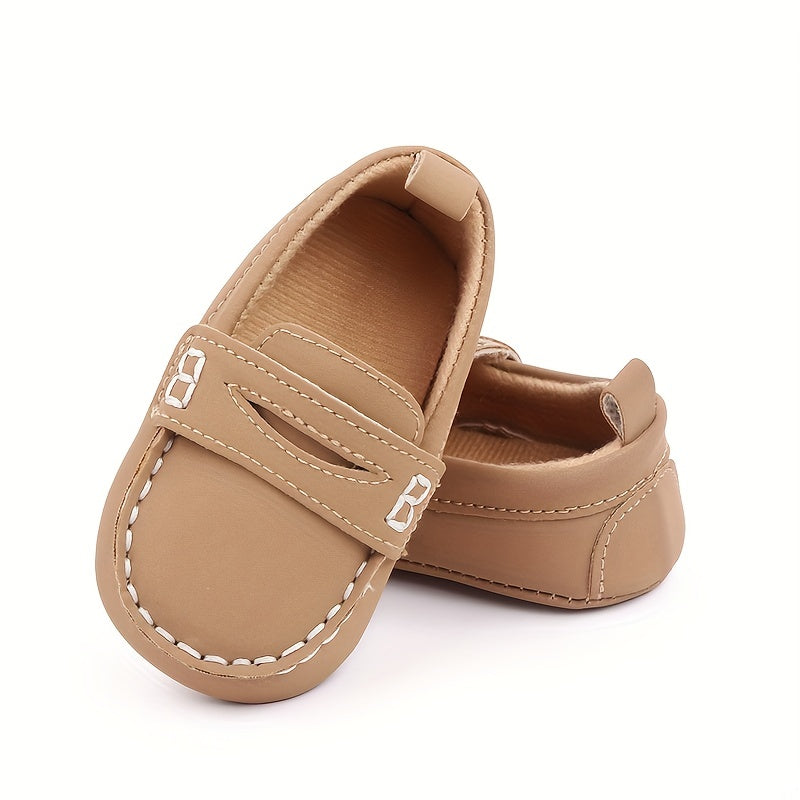 Kids' Summer Slip-On Loafers - Non-Slip Sole, Solid Color Casual Shoes for Boys & Girls with Cartoon Design and Comfortable Fabric Lining, Summer Toddler Footwear