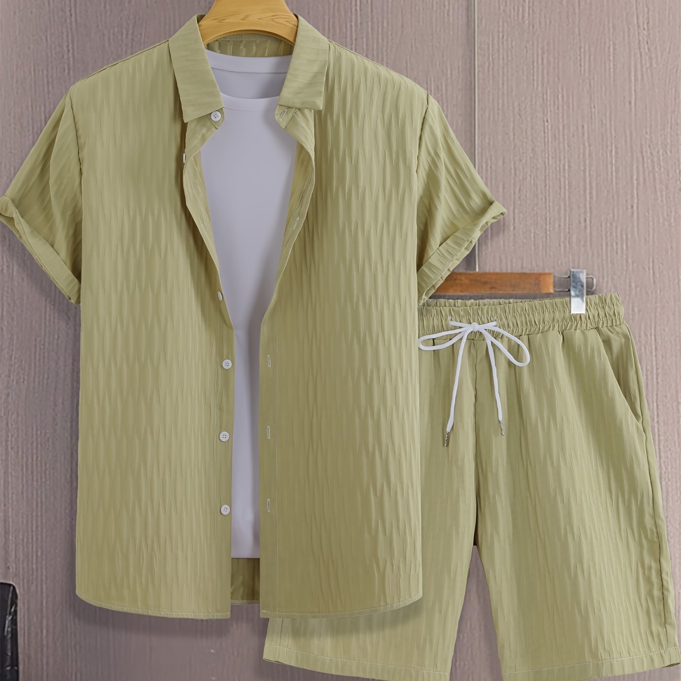 Men's Fashion Casual Shirt Suit