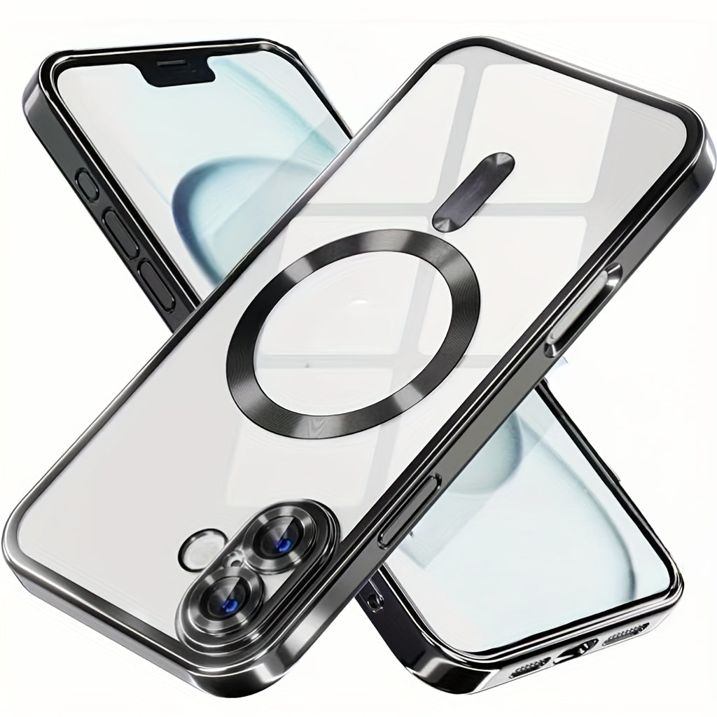 Suitable 1pc for iPhone 16 15 14 13 11 7/8/SE2/SE3 13 12 Nini 16 15 14 7/8 Plus 16 15 14 13 12 11 Pro 16 15 14 13 12 11 Max XR X/XS 16e phone case, with built-in camera lens protection film, anti-drop, ultra-thin and soft ele