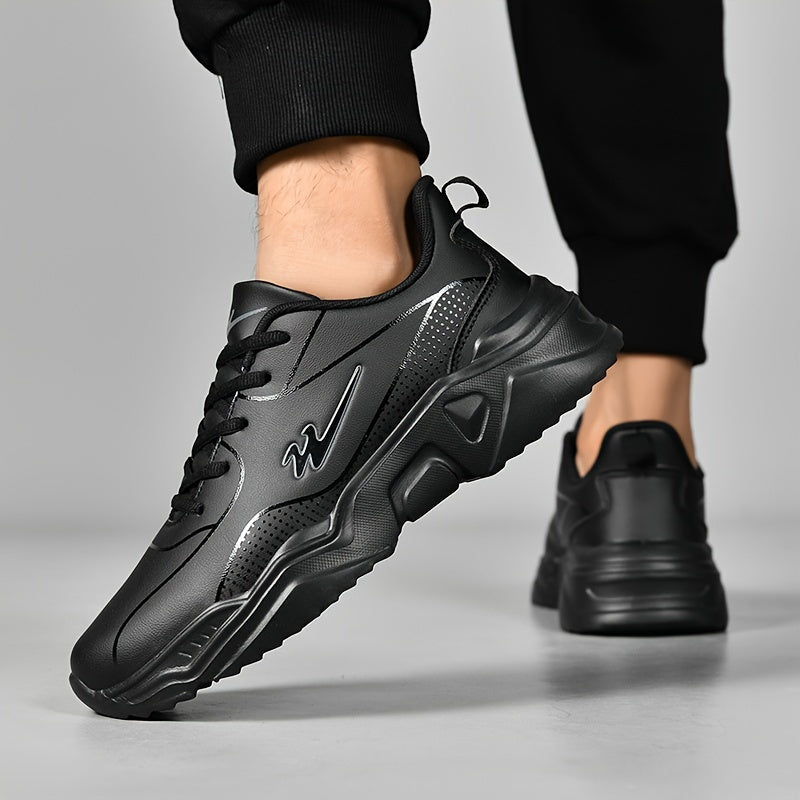 Shuangxing Men's Comfortable Sneakers - Fashionable Running Shoes with Lace-Up Closure, Breathable Fabric Lining, and Durable Sole for Every Season