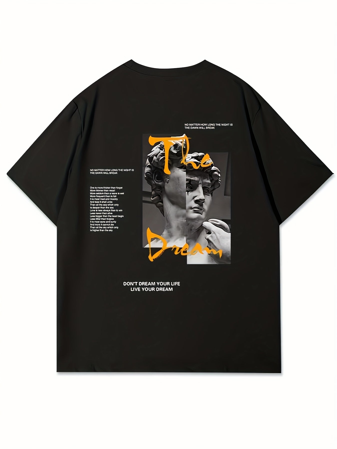 Set of 4 Men'S Graphic T-Shirts - Featuring Designs Like 'Heavenly', Casual Round Neck Short Sleeves Made of Lightweight Polyester, Perfect for Summer Outdoor Wear, a Great Gift for Family.
