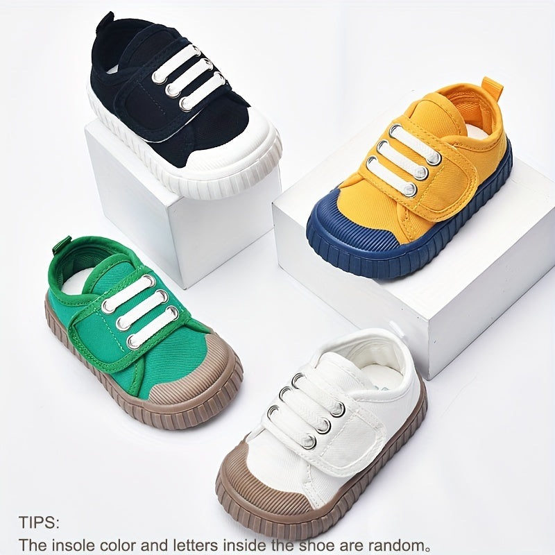 Lightweight Canvas Toddler Shoes - Suitable for 1-2 Years Old Girls, 12-24 Months Children's Shoes, Comfortable Walking Shoes - Suitable for Spring and Autumn - Suitable for Indoor and Outdoor! Christmas, Halloween, Thanksgiv