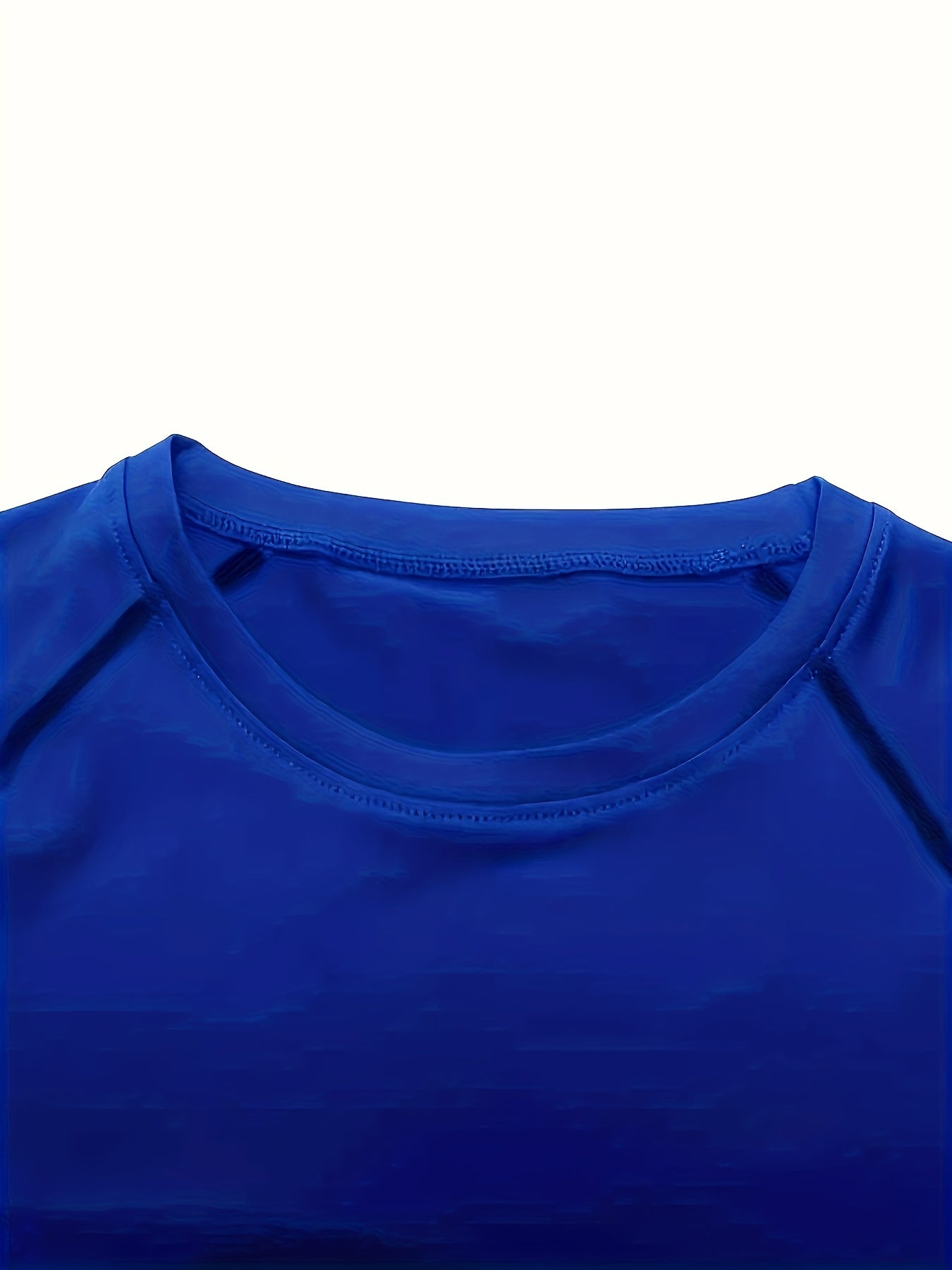 Men'S Quick-Dry Athletic Compression T-Shirt with Serpent Head Logo - Short Sleeve, High Stretch, Breathable Fabric for Running Workout, Blue