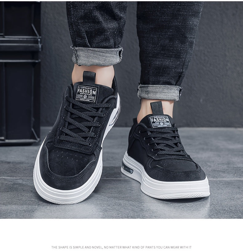 Men's Vintage-Inspired Casual Footwear - Breathable, Non-Slip Sole Low-Top Skate Shoes for All Seasons