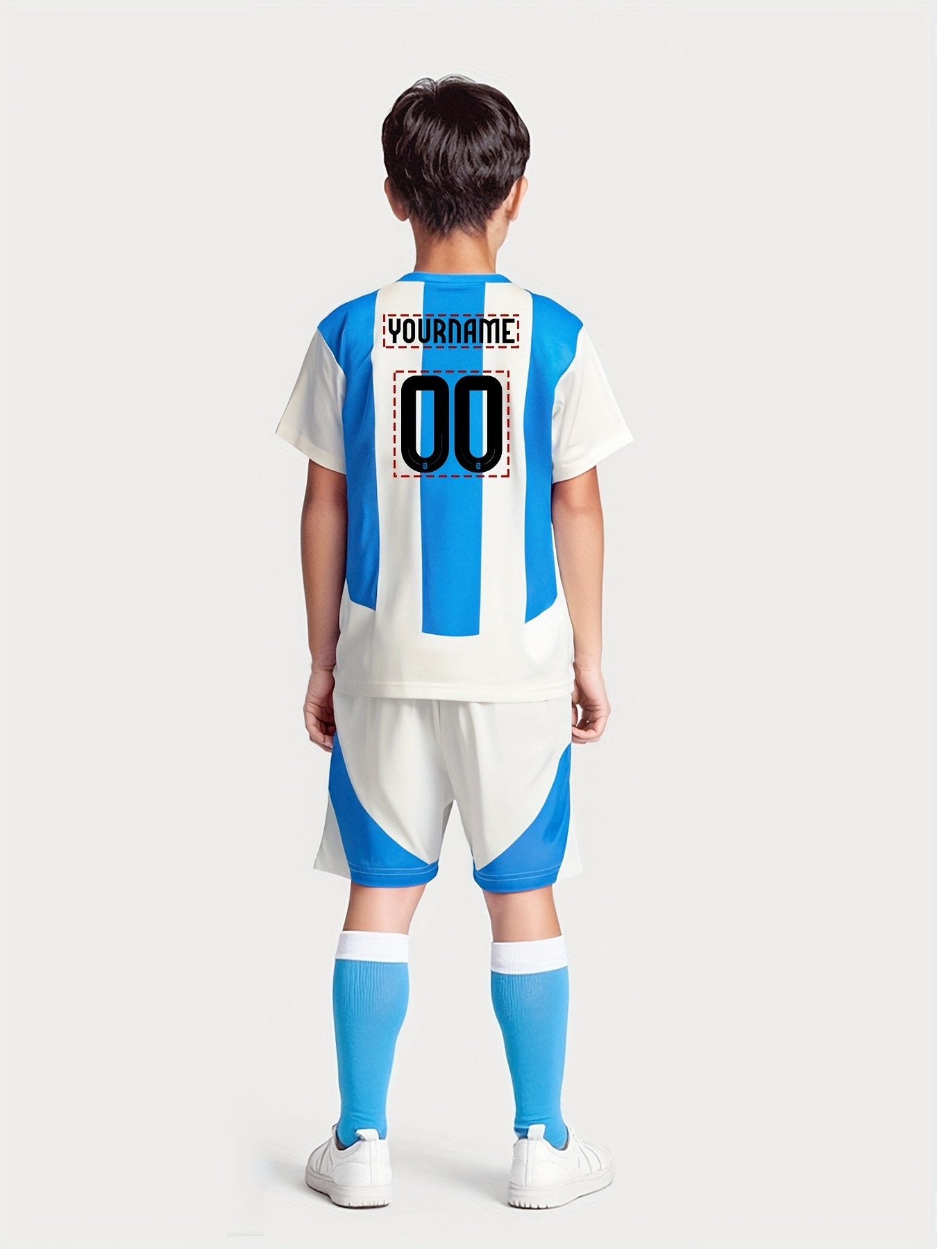 Teen Boys Quick-Dry Soccer Jersey & Shorts Set - Lightweight Sportwear