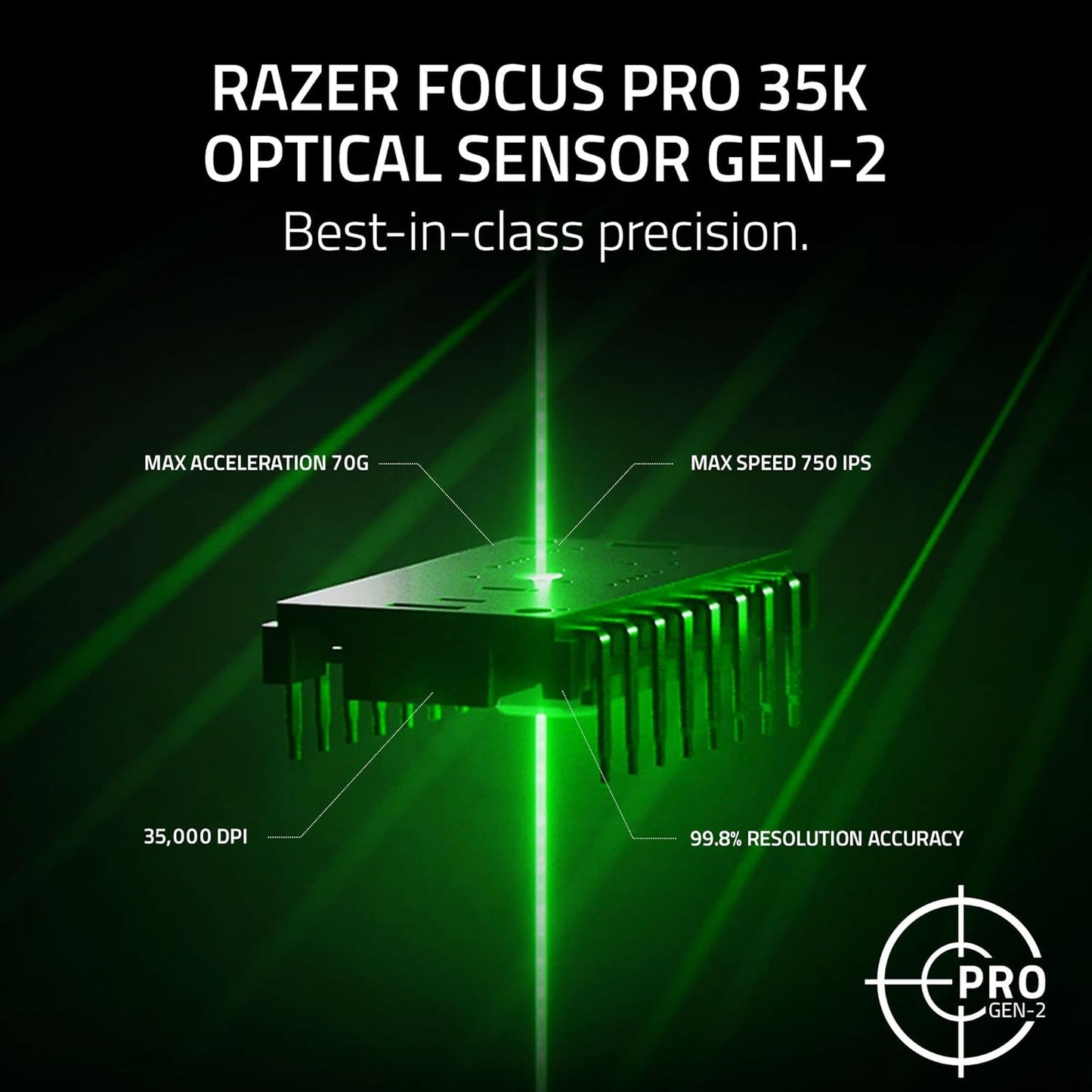 Razer Viper V3 Pro Wireless Esports Gaming Mouse: Symmetrical - 54G Lightweight - 8K Polling - 35K DPI Optical Sensor - Gen3 Optical Switches - 8 Programmable Buttons - 95 Hr Battery - Black