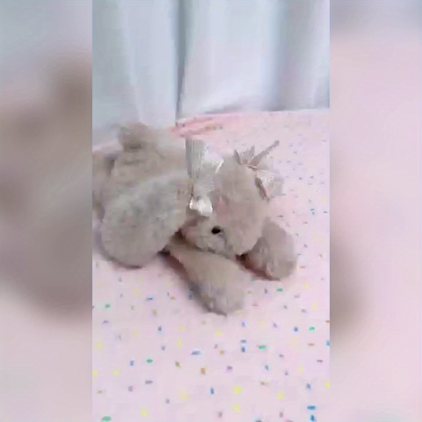 35cm/13.77in Soft Stuffed Bunny Plush Toy Suitable for Kids - Cute Lop Jimny Rabbit Doll with Long Ears, Huggable Bedtime Companion, Birthday Gift for Girls Room Decor, Travel & Accessory (Plush Toy)