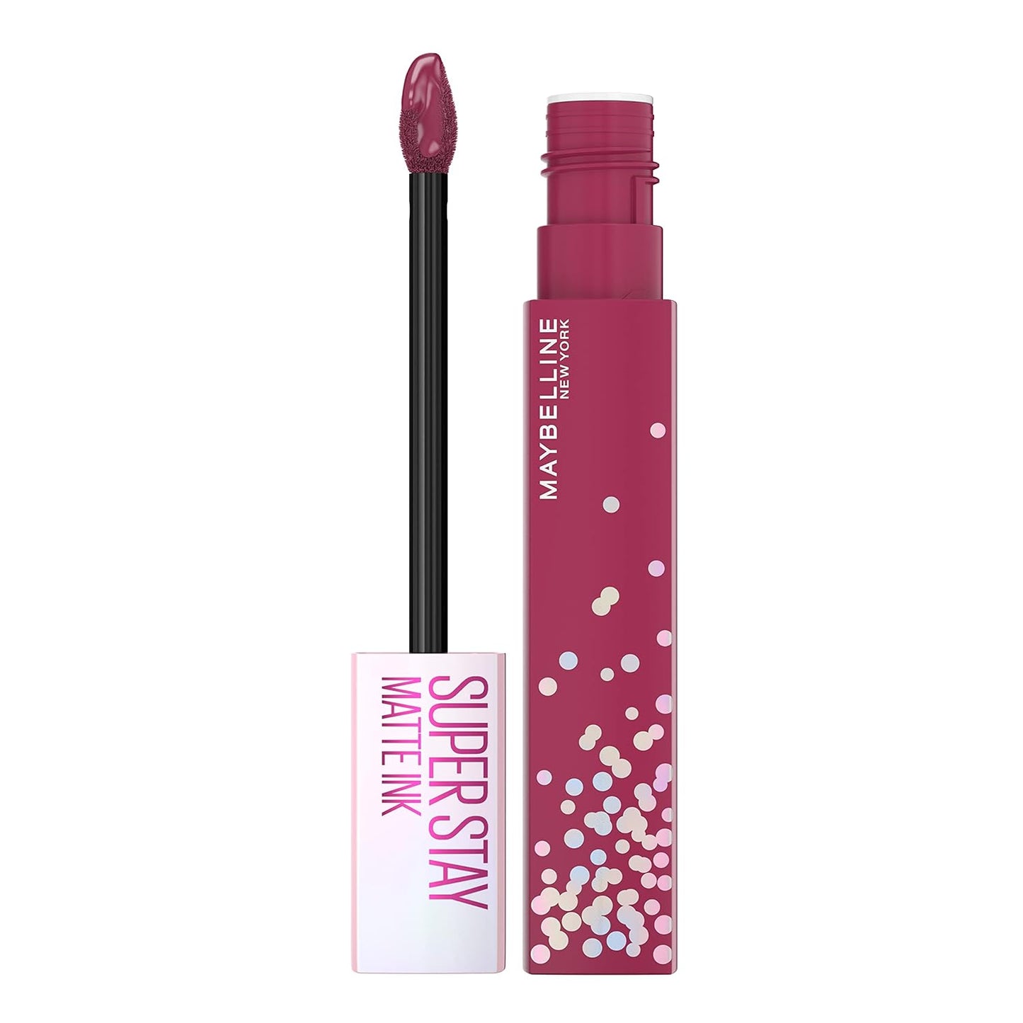 Maybelline Super Stay Matte Ink Liquid Lipstick Makeup, Long Lasting High Impact Color, up to 16H Wear, Exhilarator, Ruby Red, 1 Count, Packaging May Vary