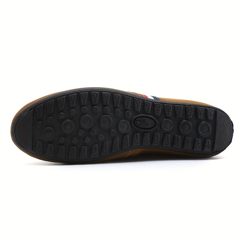 Men's Casual Light Weight Canvas Loafer Shoes, Comfy Breathable Non Slip Durable Shoes For Men's Outdoor Activities