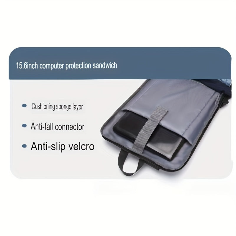 Durable Build, Business Style Laptop Backpack with Anti-Theft Design, Adjustable Shoulder Straps, Multiple Compartments, Zipper Closure PVC Lining - Black, Secure Laptop Storage Sleek Backpack Design Sturdy Zipper Closu