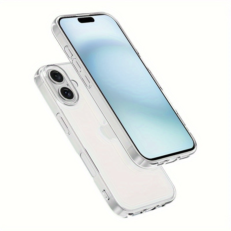 Mobile Phone Case for Iphone 16 Pro Max, Transparent Mobile Phone Case for Iphone 16 Plus, Simple And Thin Protective Case TPU Soft Case