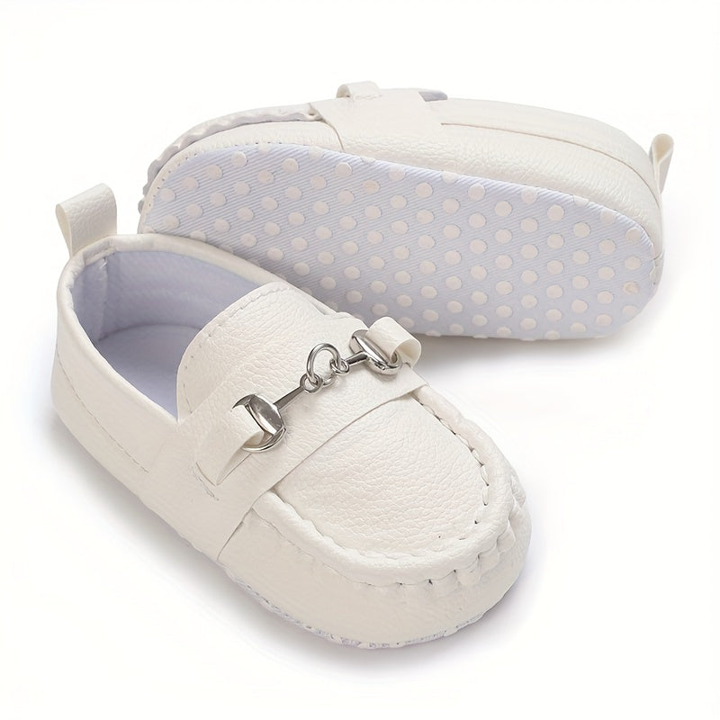 Casual Solid Color Slip On Sneakers For Baby Boys, Lightweight Non-slip Walking Shoes For Spring And Autumn