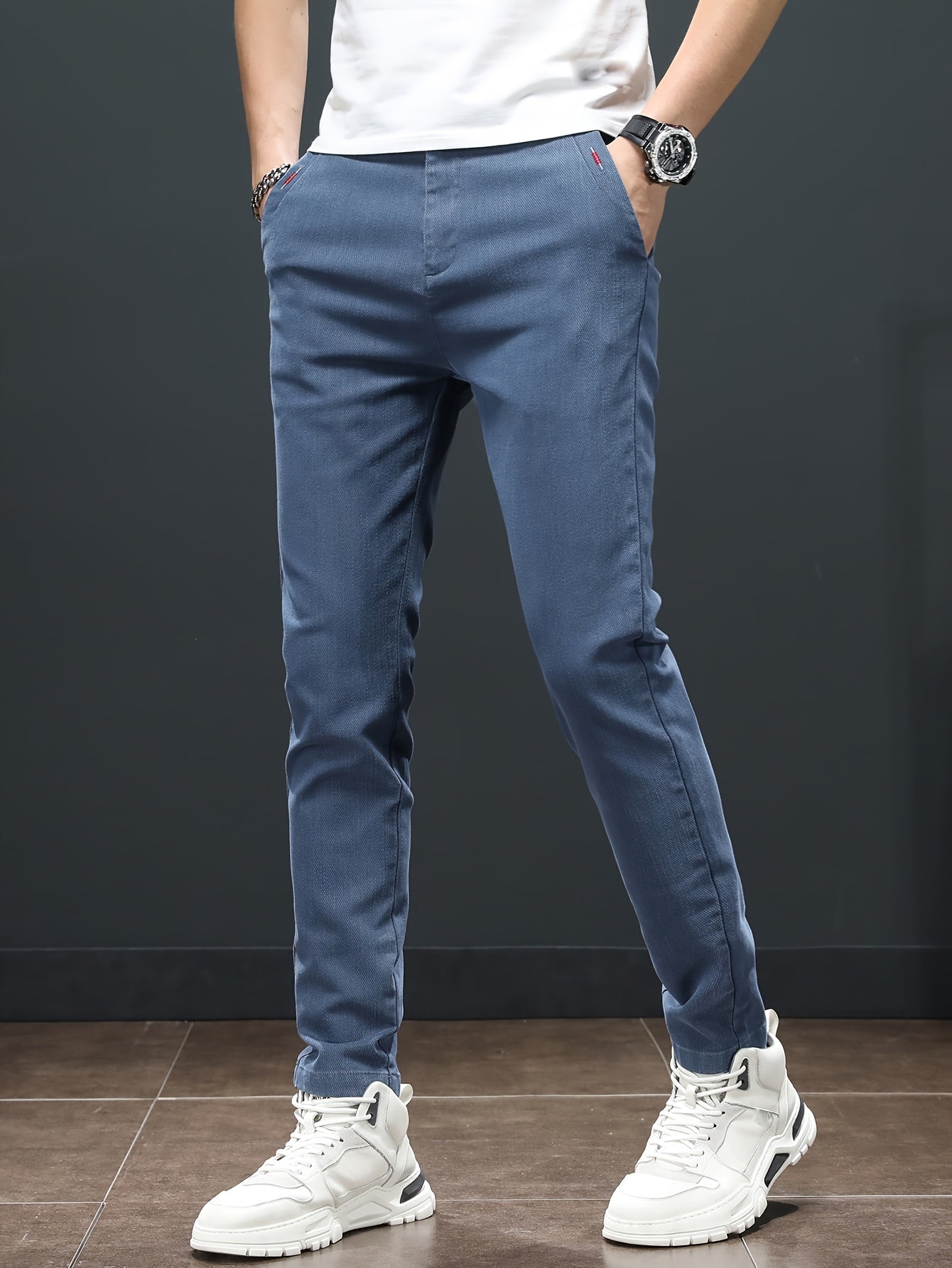 Men'S Spring Casual Trousers, Lightweight Business Outdoor Straight-Leg Pants, Versatile And Stylish for Spring And Autumn, Suitable for Sports And Formal Occasions.