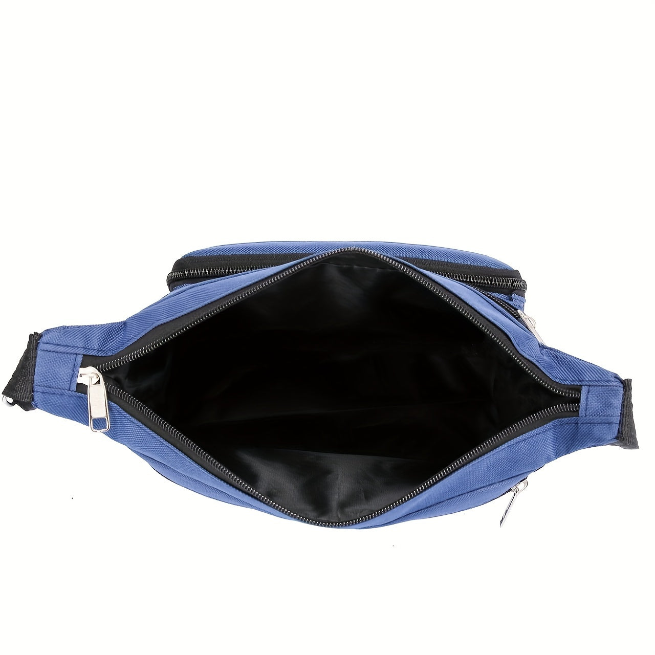 Multi-Pocket Crossbody Shoulder Bag, Casual Travel Office Messenger Bag, Durable, Multiple Compartments