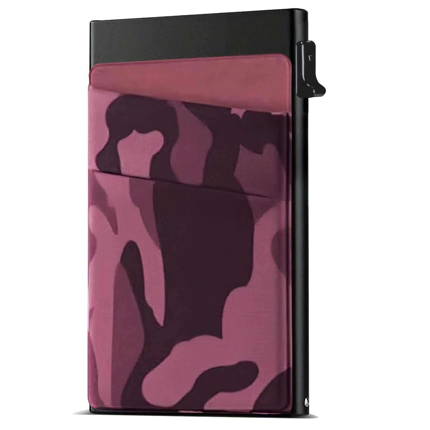 Simple RFID Blocking Aluminum Alloy Credit Card Holder with Money Bag for Men