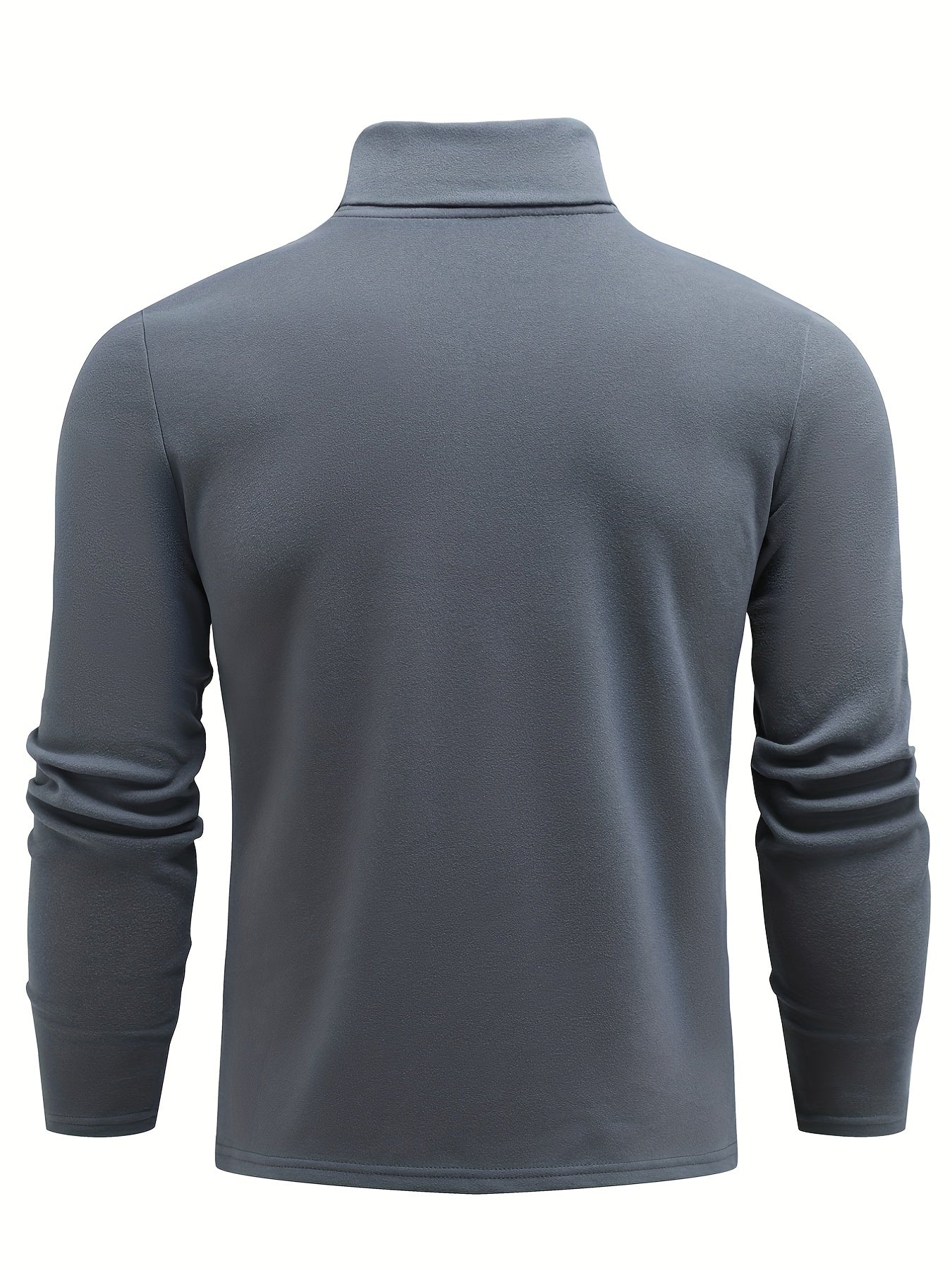 Casual Solid Men's Autumn And Winter Turtleneck Long-sleeved Fit T-shirt