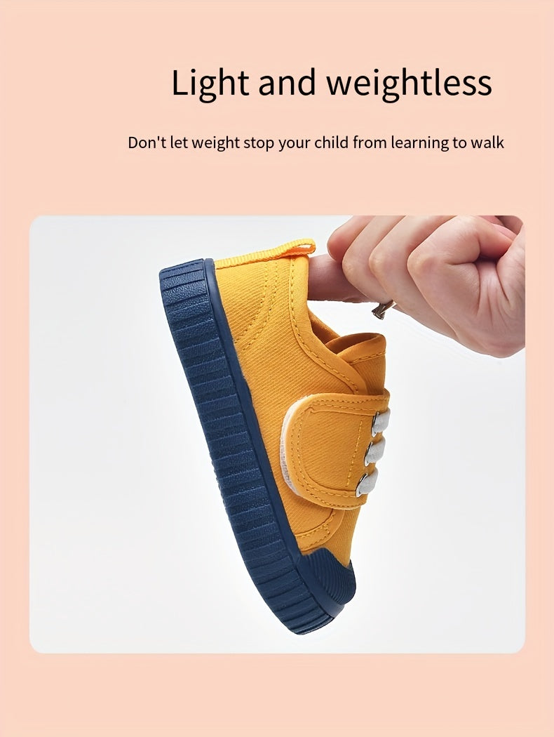 Lightweight Canvas Toddler Shoes - Suitable for 1-2 Years Old Girls, 12-24 Months Children's Shoes, Comfortable Walking Shoes - Suitable for Spring and Autumn - Suitable for Indoor and Outdoor! Christmas, Halloween, Thanksgiv
