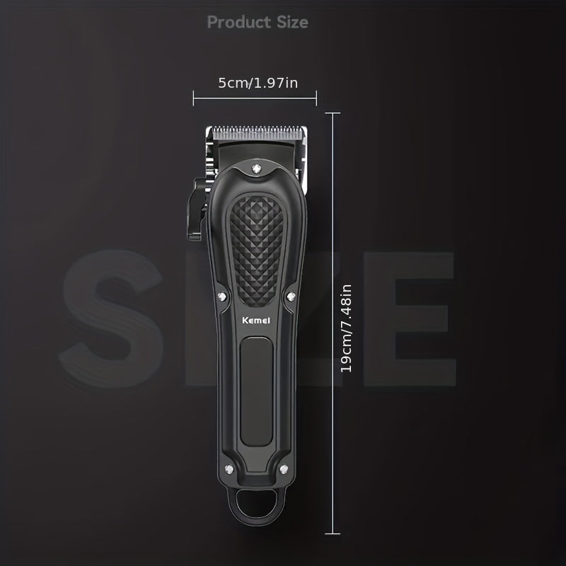 Kemei KM-1071 էլեկտրական մազ կտրիչ USB լիցքավորվող անլար մորուքի կտրիչ տղամարդկանց համար հզոր մազ կտրող գործիք