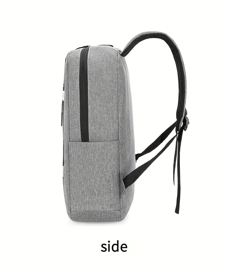 Three-Piece Set: Laptop Bag, Chest Bag, Wallet - Multi-Layer Oxford Fabric Adjustable Shoulder Backpack with Reflective Strip Design, Breathable Wide Strap Large Capacity Casual Storage Bag for Men, Suitable for Daily Commute