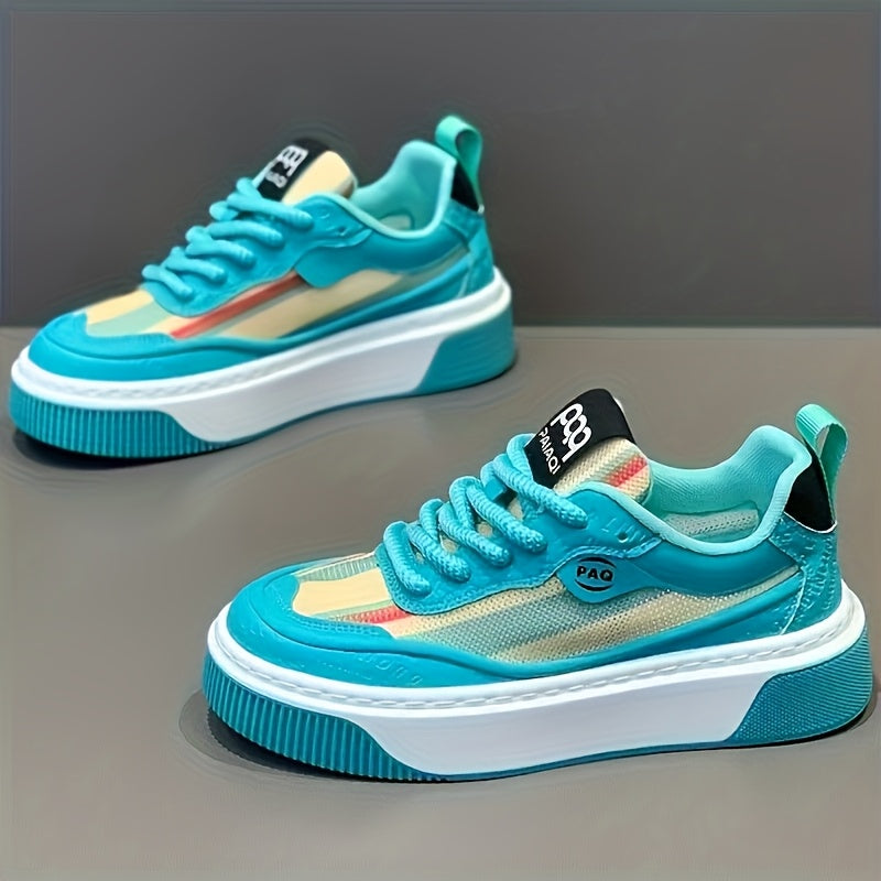 Men's Low-Top Sneakers - All-Season Cushioned Shoes with Shock-Absorbing PVC Sole Breathable Fabric Lining, White PU Upper - Lightweight Sneakers for Gym, Casual, Casual Attire - Lace-Up Design for Secure Fit, Gym Footwear,