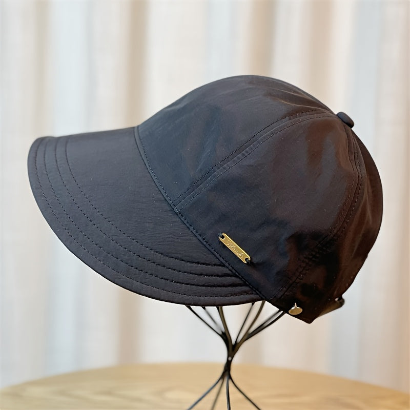 Four Seasons Women's Shopping Travel Sports Large Brim Duckbill Sun Hat Spring and Summer Model Sun Protection Quick Dry Waterproof