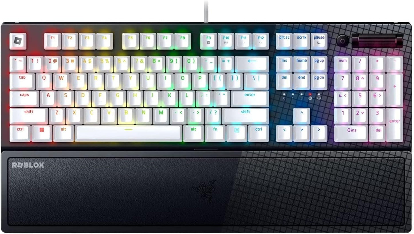 Razer Blackwidow V3 Mechanical Gaming Keyboard: Green Mechanical Switches - Tactile & Clicky - Chroma RGB Lighting - Compact Form Factor - Programmable Macro Functionality - Quartz